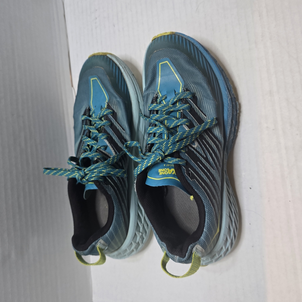 Hoka One One Blue and Yellow Athletic Shoes